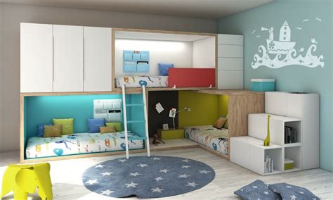 Habitaciones infantiles decoradas con literas   ElMenut.com