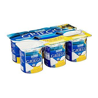 Hacendado Yogur griego natural azucarado Pack 6 x 125 g ...