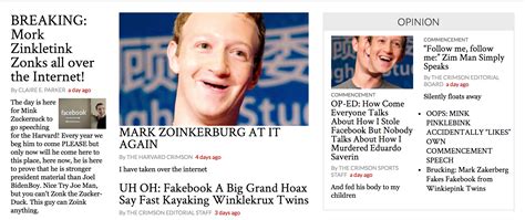 Hacked Crimson | Mark Zuckerberg s Harvard Commencement ...