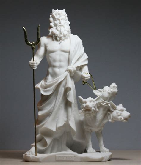 Hades Pluto God of Underworld & Cerberus Handmade Statue ...