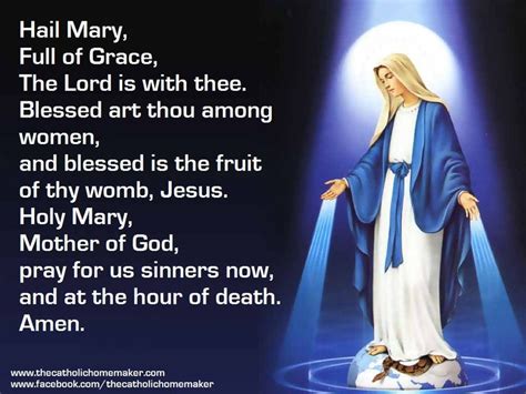 hail mary prayer   Google Search | Mother Mary | Pinterest ...