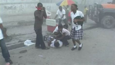 Haiti children caring for other children school girl ...