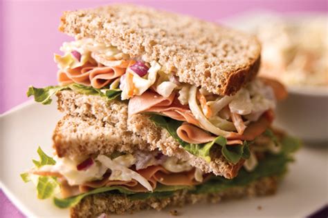 Ham and Coleslaw Sandwich   Kraft Recipes