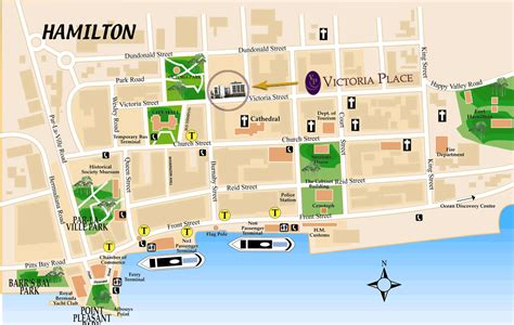 Hamilton City Map   Hamilton Bermuda • mappery