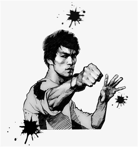 Hand painted Bruce Lee, Illustration, Cartoon Characters ...