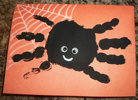 Hand Print Spider Halloween Card | Happenings of the ...