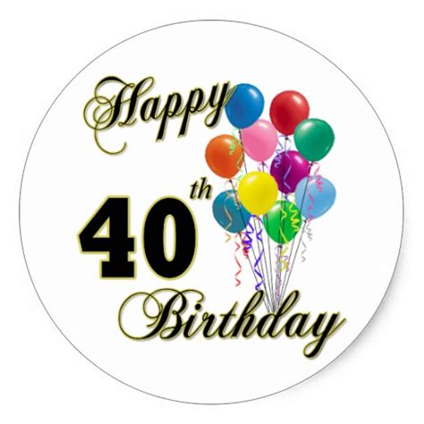 Happy 40th Birthday Gifts and Birthday Apparel Classic ...
