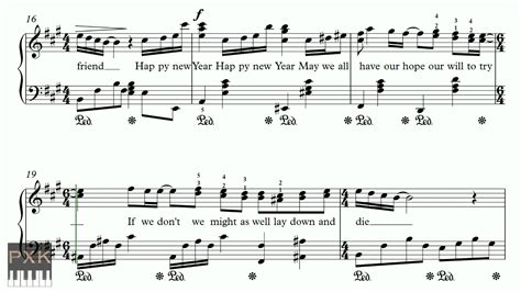 Happy New Year   ABBA   FREE piano sheet music  original ...