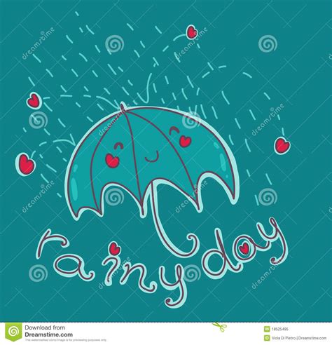 Happy rainy day! stock vector. Illustration of concept ...