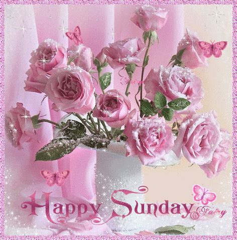 Happy Sunday Flowers And Butterflies Gif Pictures, Photos ...