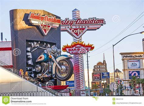 Harley Davidson Cafe In The Strip Editorial Photography ...