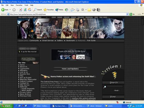 Harry Potter Fan Zone — J.K. Rowling  Fan Site Award ...