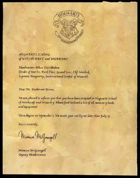Harry Potter’s Official Hogwarts Letter is For Sale ...
