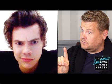 Harry Styles Video Chats with James Corden   YouTube