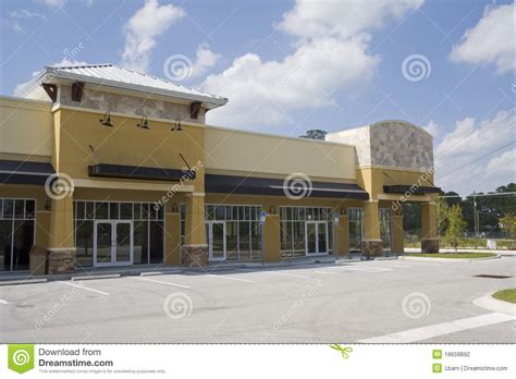 Harvest Gold Strip Mall Stock Photography   Image: 18658892