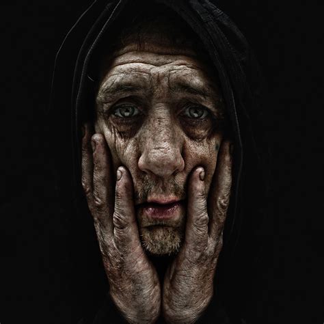 Haunting Black and White Portraits of Homeless People by ...