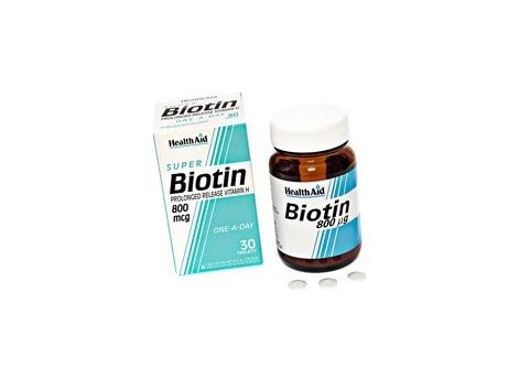 Health Aid Biotina 800ug. 30 comprimidos   FARMACIA ...
