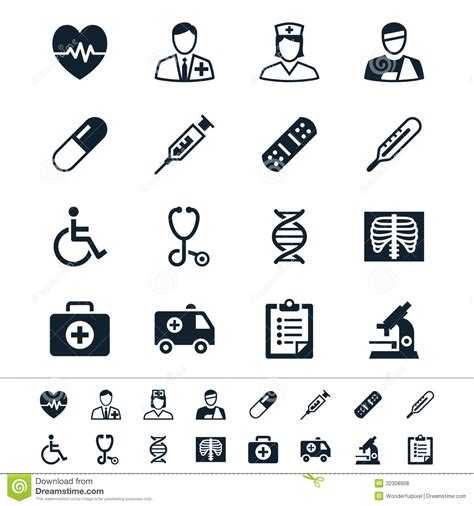 Healthcare Icons Royalty Free Stock Photos   Image: 32308908