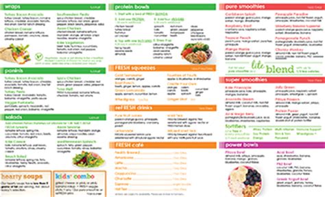 healthy restaurant menus Gallery