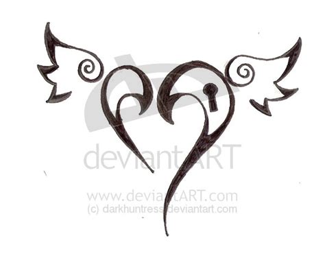 Heart Tattoo Design .:New:. by darkhuntress on DeviantArt