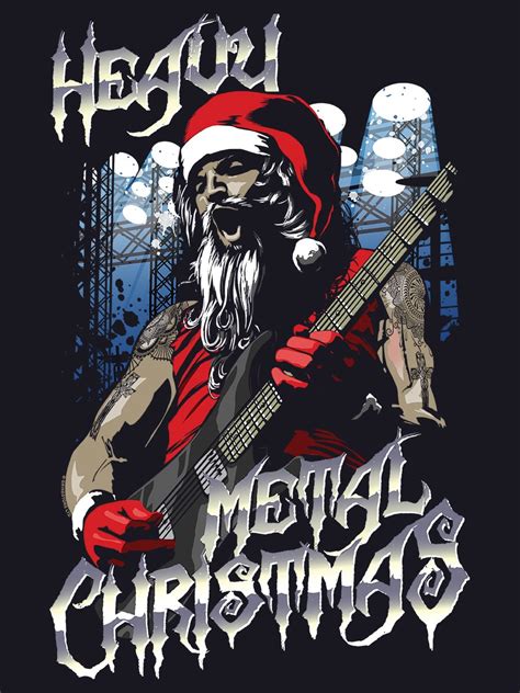 Heavy Metal Christmas Men s Navy Christmas Jumper   Buy ...