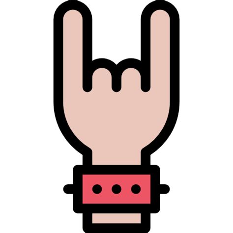 Heavy metal   Iconos gratis de gestos