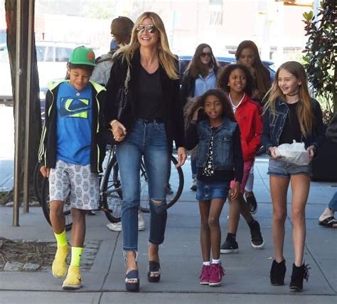 Heidi Klum and her four children step out in New York
