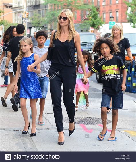 Heidi Klum is seen with her children, Henry Samuel, Johan ...