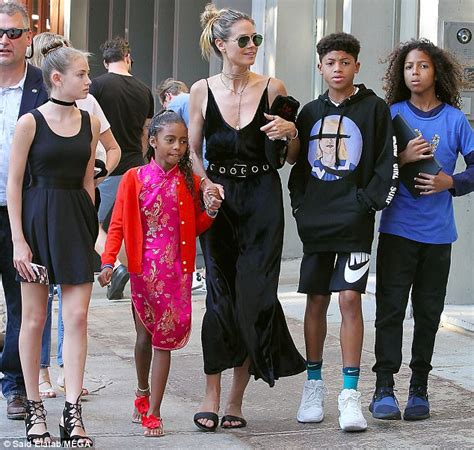 Heidi Klum steps out with four children in NYC | Daily ...