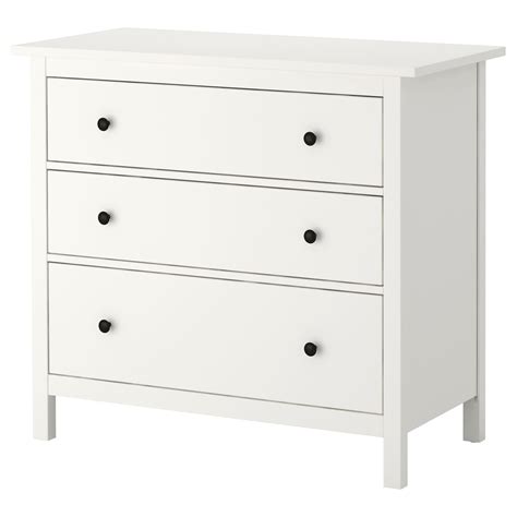 HEMNES Chest of 3 drawers White 108x96 cm IKEA