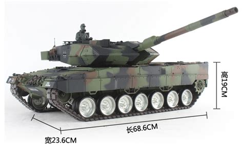 heng long RC tanks 1/16 GERMAN leopard 2 A6 2.4ghz Radio ...