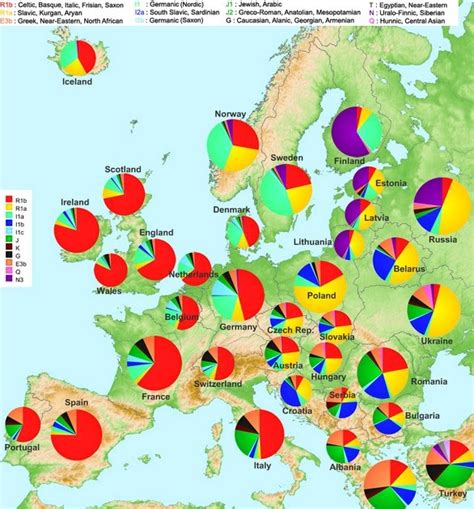 HERENCIA ANCESTRAL ESPAÑOLA: Mapa genetico de España
