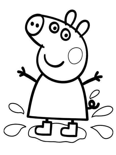 Hermosa Dibujos Infantiles Para Colorear De Peppa Pig