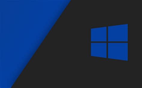 Herunterladen 4k hintergrundbild windows 10, logo, blau ...