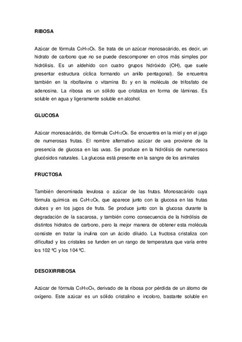 Hidratos de Carbono Concepto, Estructura, Clasificación ...