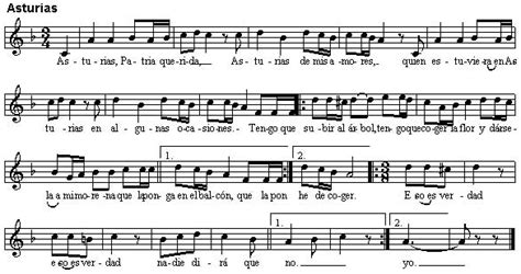 Himno de Asturias, letra, mp3 y midis
