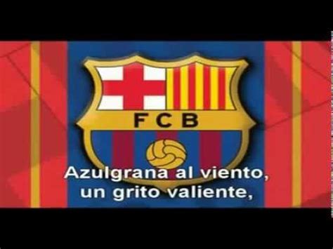 Himno F C Barcelona con letra en español   YouTube
