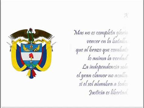 Himno Nacional de Colombia Completo X estrofa.flv   YouTube