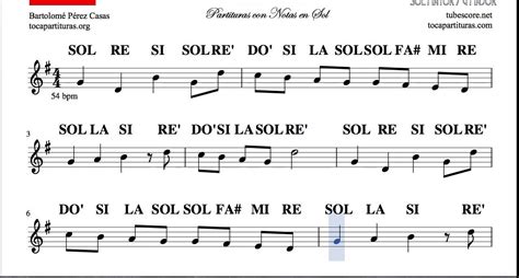 Himno Nacional de España Partitura con Notas en Sol Mayor ...