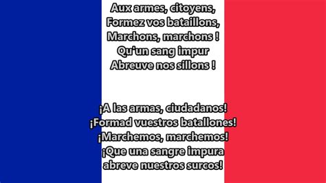 Himno nacional de Francia   La Marsellesa  FR, ES lyrics ...
