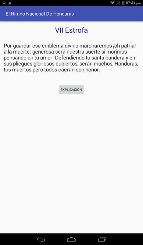 Himno Nacional De Honduras para Android   APK Baixar