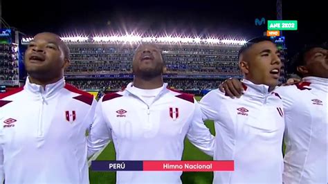 Himno Nacional de Peru   Argentina vs Peru   Eliminatorias ...