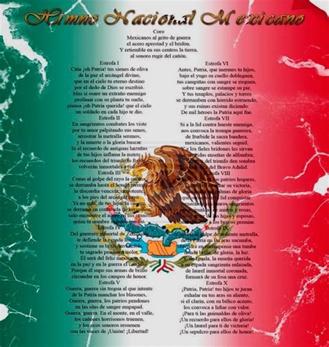 himno nacional mexicano completo el himno mexicano images ...