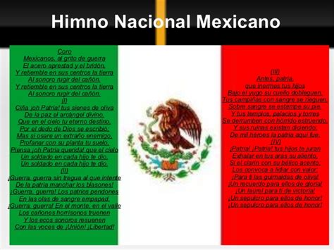 Himno Nacional Mexicano | himnos de am 233 rica latina ...