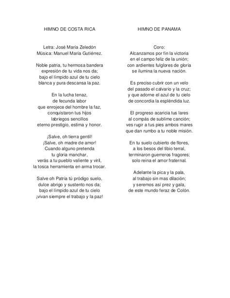 Himnos de centroamerica