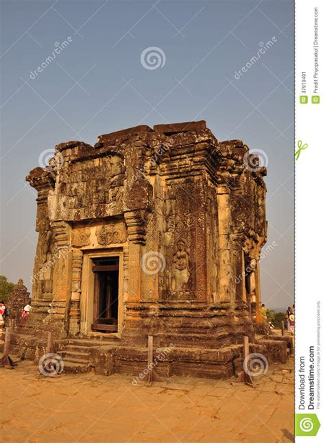 Hindu Temple Phnom Bakheng, Angkor, Cambodia Stock ...