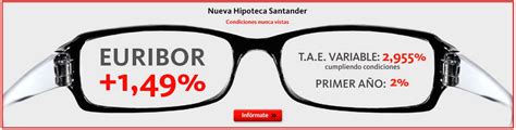 Hipoteca Banco Santander: Euribor +1,49   Rankia