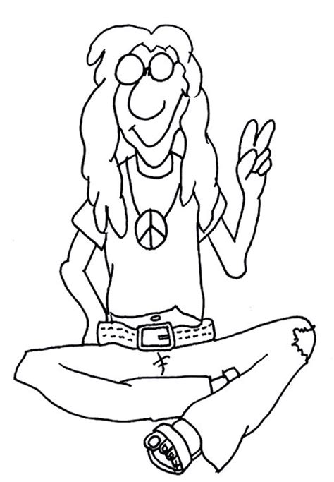 Hippie Coloring Pages | Graphics © Wendy Hogan, Kids  Turn ...