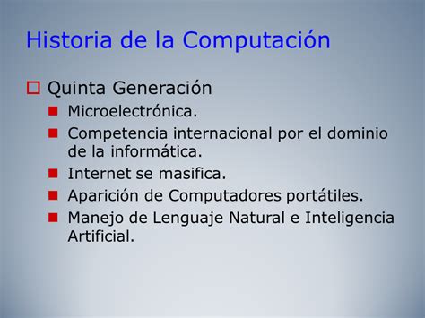 Historia de la Computación  Presentacion Power Point ...