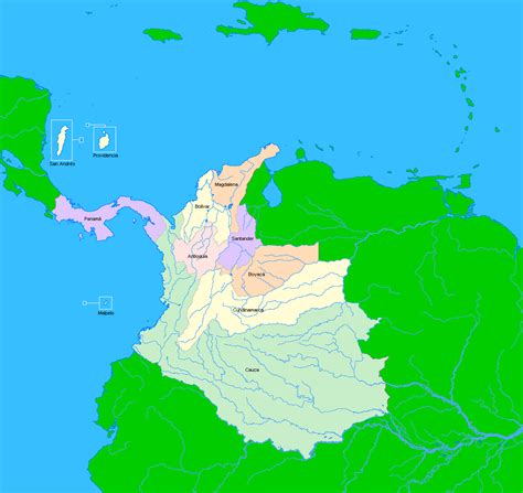 Historia de la organización territorial de Colombia